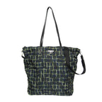 Black Leather Prada Tessuto