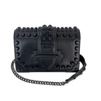 Black Leather Prada Clutch