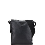 Black Leather Prada Shoulder Bag