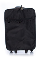 Black Leather Prada Travel Bag