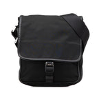 Black Leather Prada Tessuto