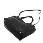 Black Leather Prada Handbag