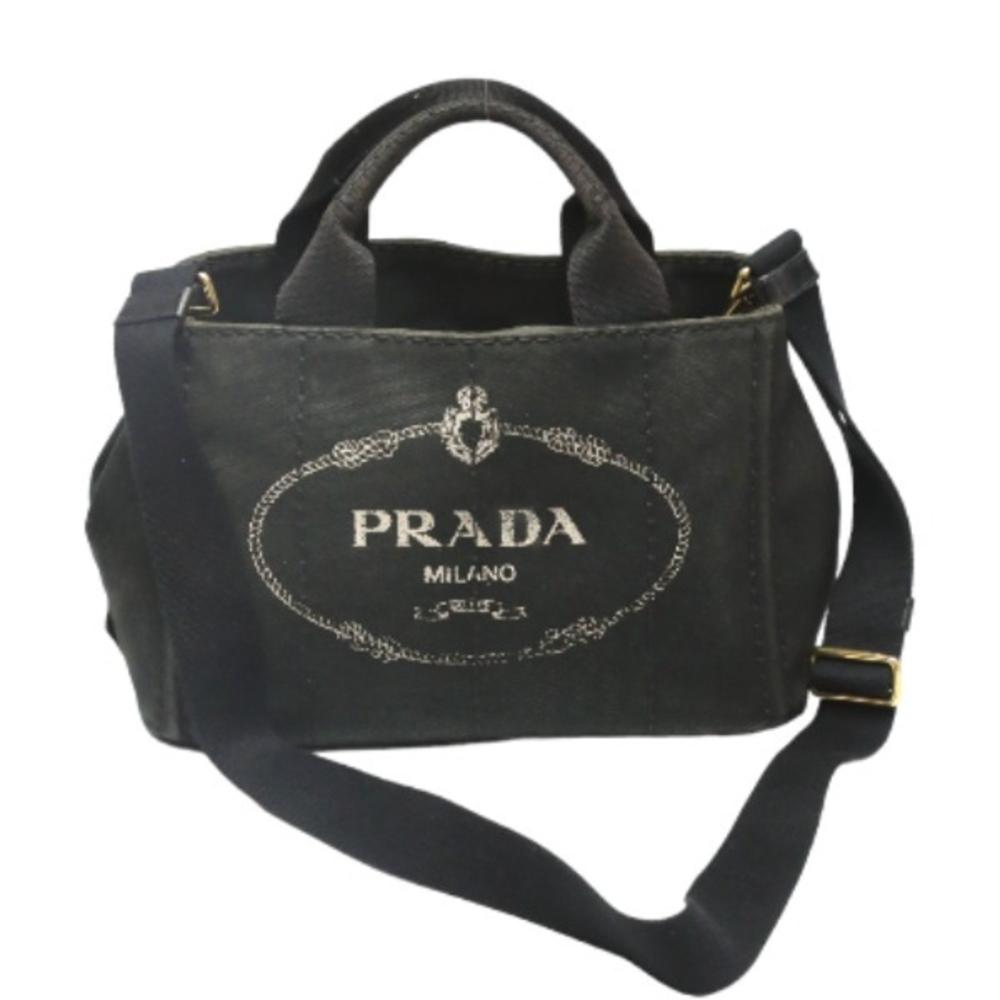 Black Leather Prada Handbag