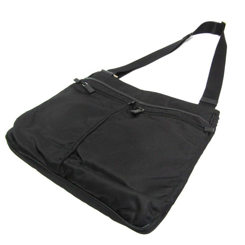 Black Leather Prada Shoulder Bag