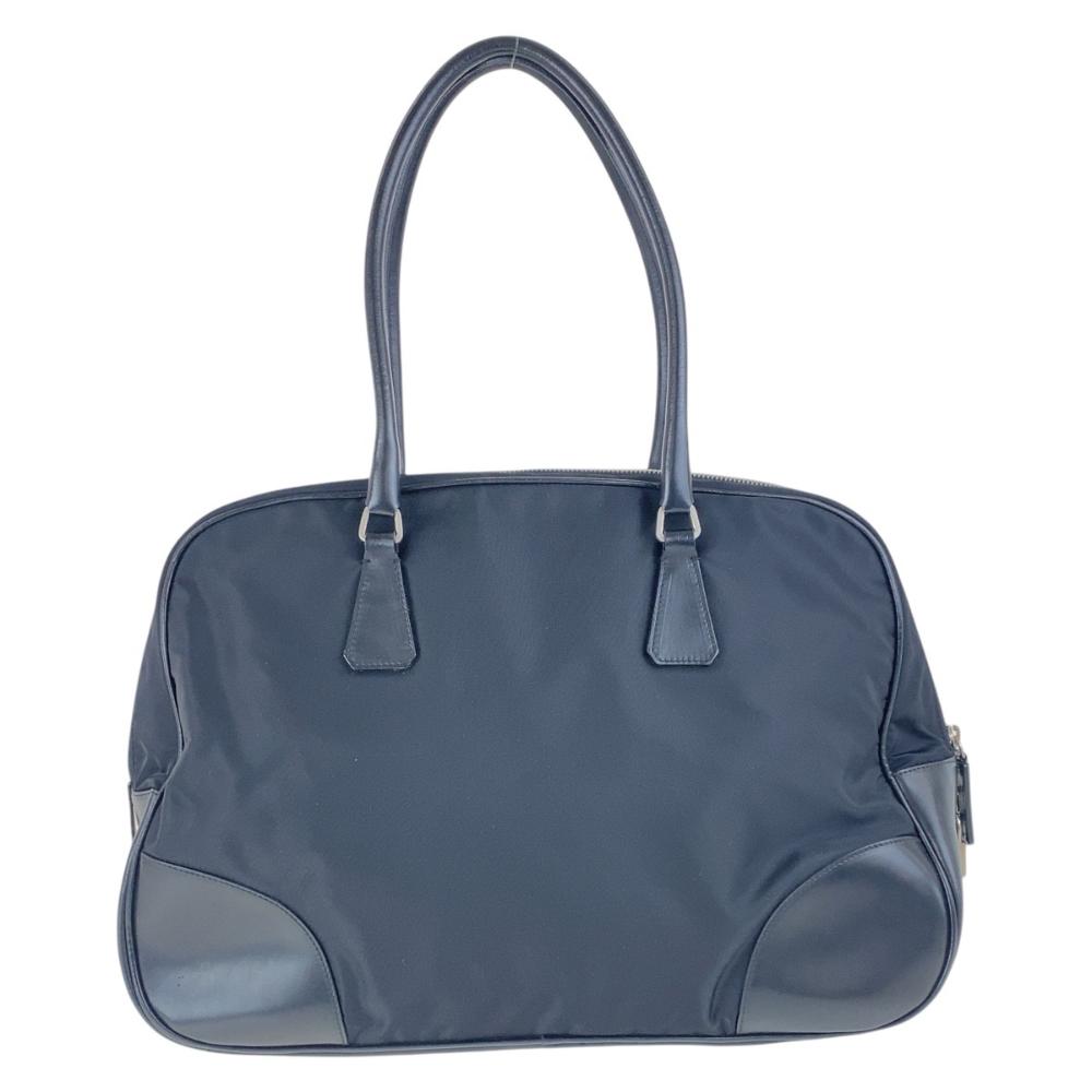 Black Leather Prada Tessuto