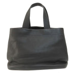Black Leather Prada Tote