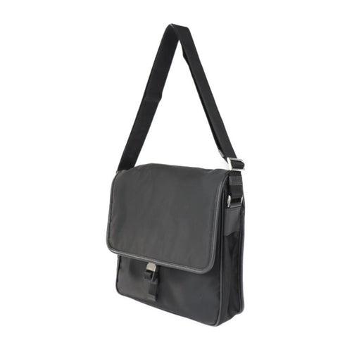 Black Leather Prada Shoulder Bag