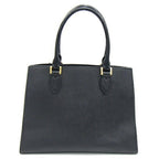 Black Leather Prada Handbag