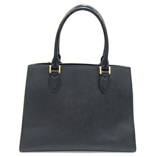 Black Leather Prada Handbag