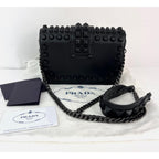 Black Leather Prada Clutch