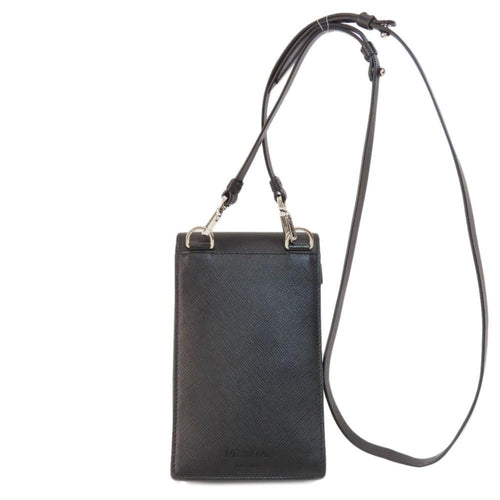Black Leather Prada Shoulder Bag