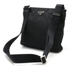 Black Leather Prada Shoulder Bag