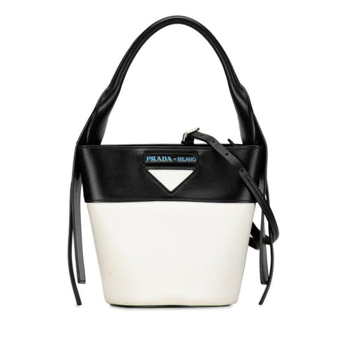 Black Leather Prada Shoulder Bag