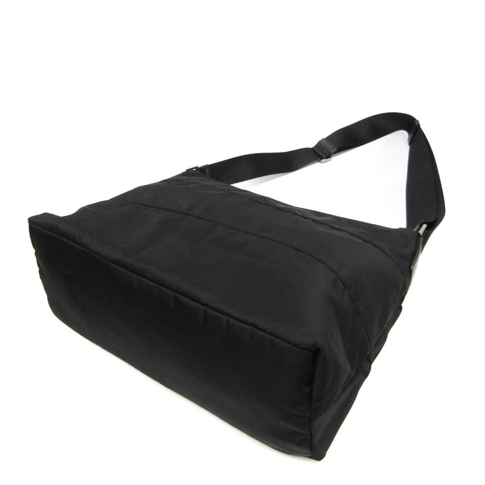 Black Leather Prada Tessuto