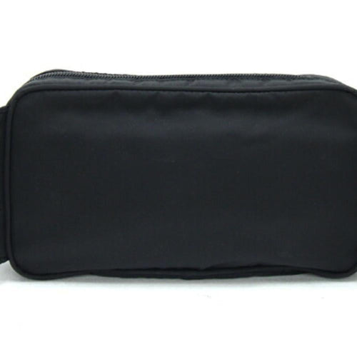 Black Leather Prada Belt Bags