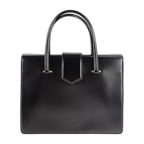 Black Leather Prada Handbag