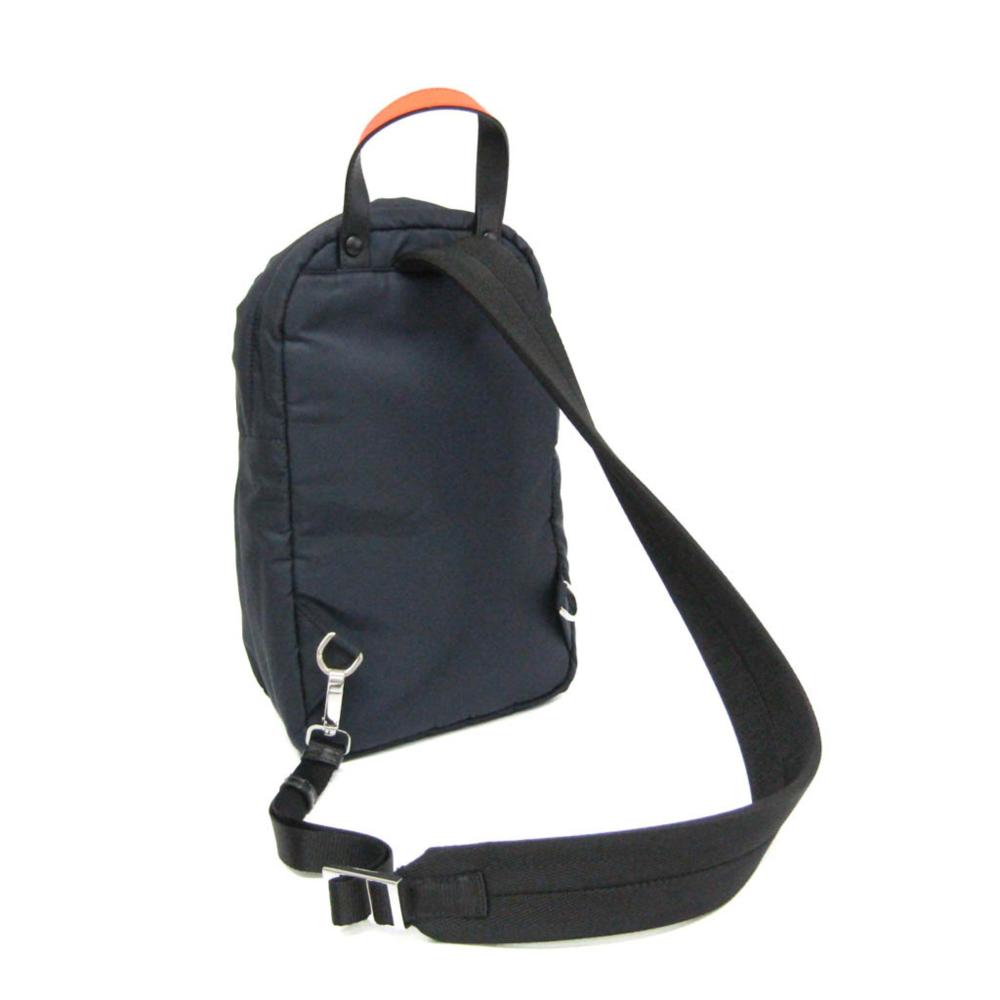 Black Leather Prada Tessuto