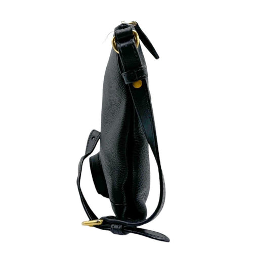 Black Leather Prada Shoulder Bag