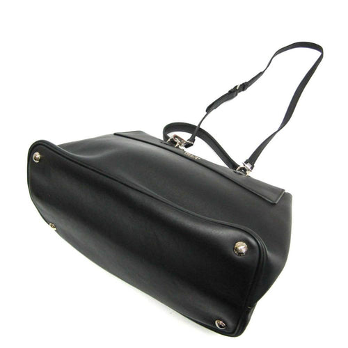 Black Leather Prada Shoulder Bag