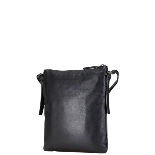 Black Leather Prada Shoulder Bag