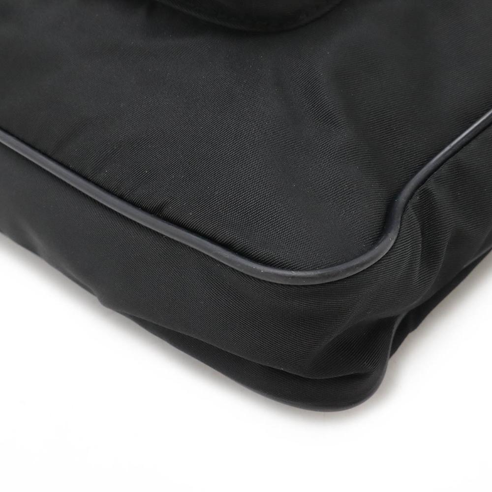 Black Leather Prada Shoulder Bag