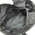Black Leather Prada Handbag