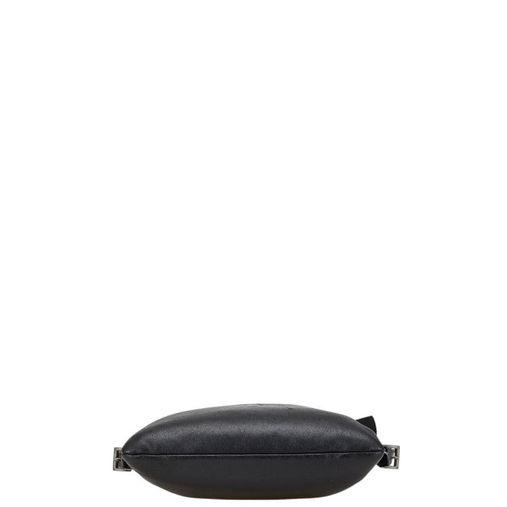Black Leather Prada Shoulder Bag