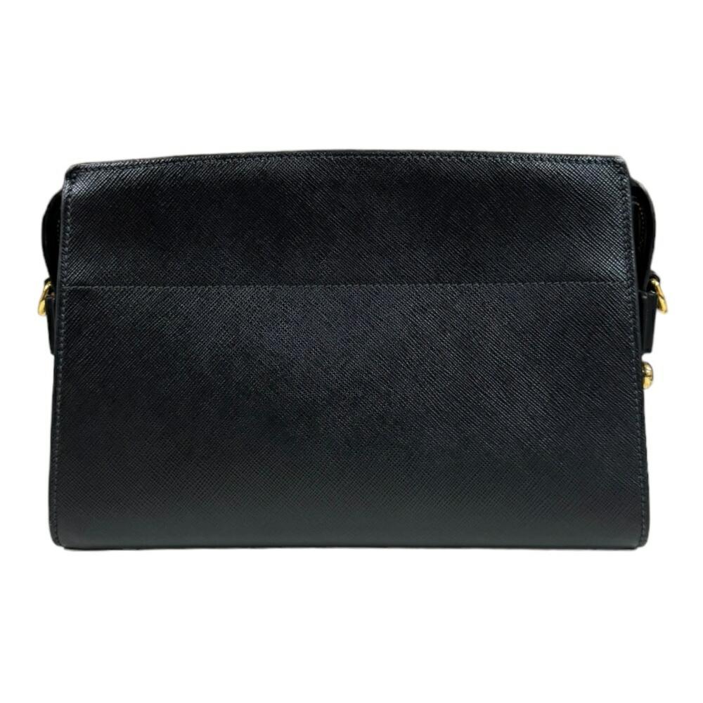 Black Leather Prada Shoulder Bag