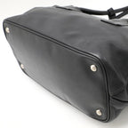 Black Leather Prada Handbag