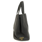 Black Leather Prada Tote