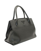 Black Leather Prada Tote