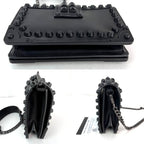 Black Leather Prada Clutch