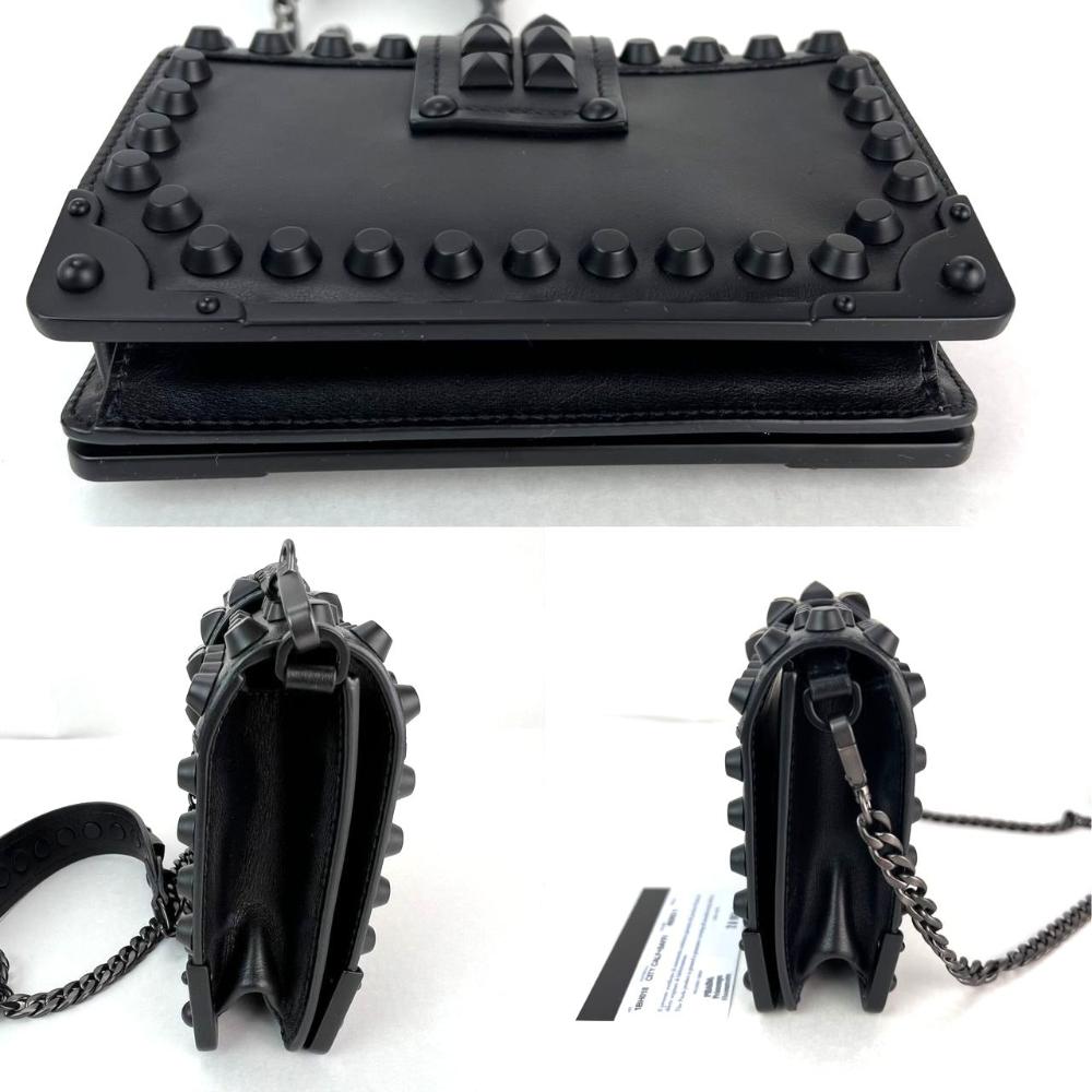 Black Leather Prada Clutch