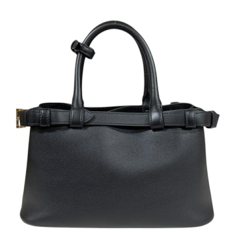 Black Leather Prada Shoulder Bag