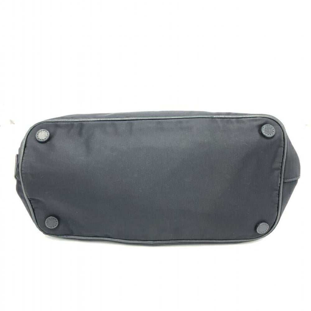 Black Leather Prada Tessuto