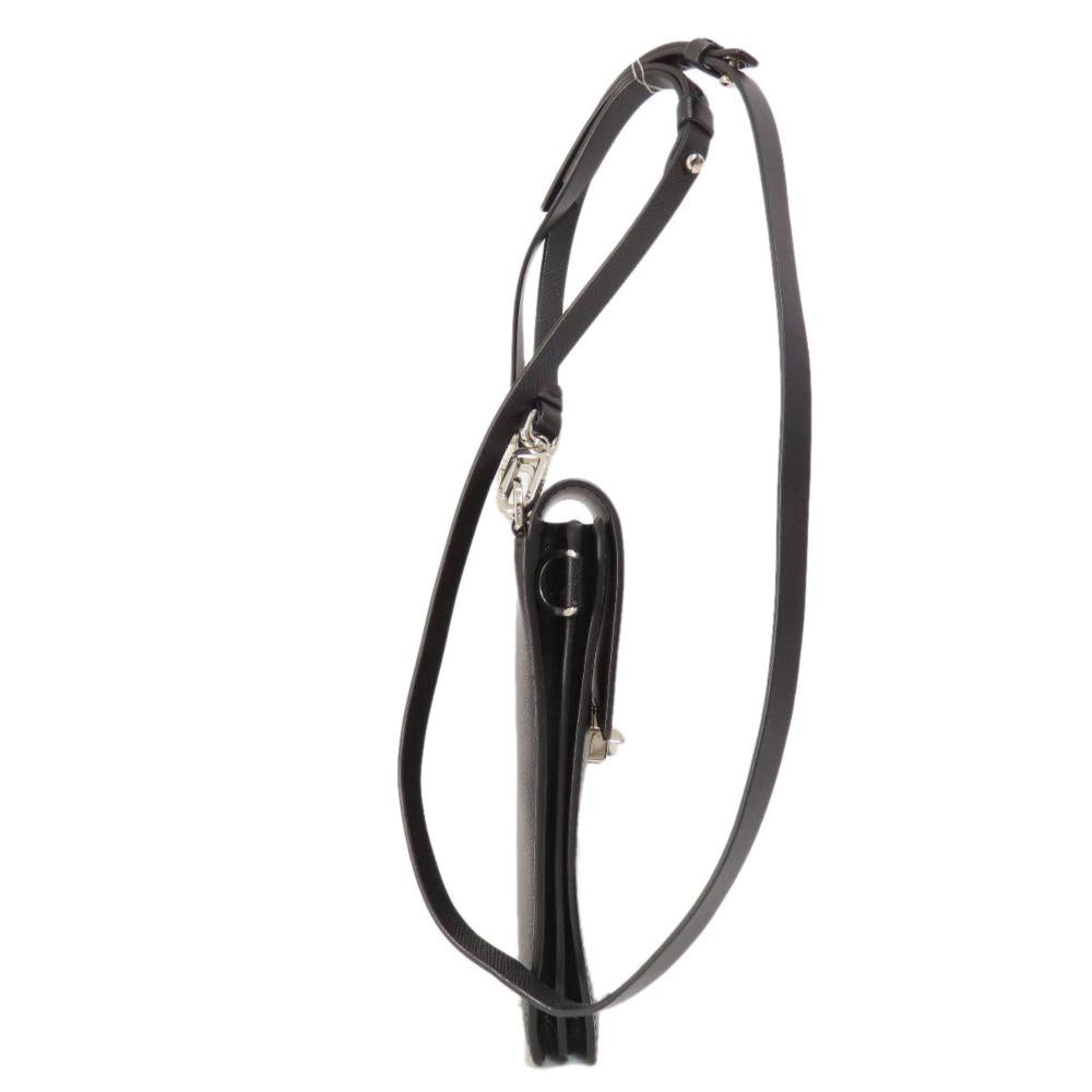 Black Leather Prada Shoulder Bag