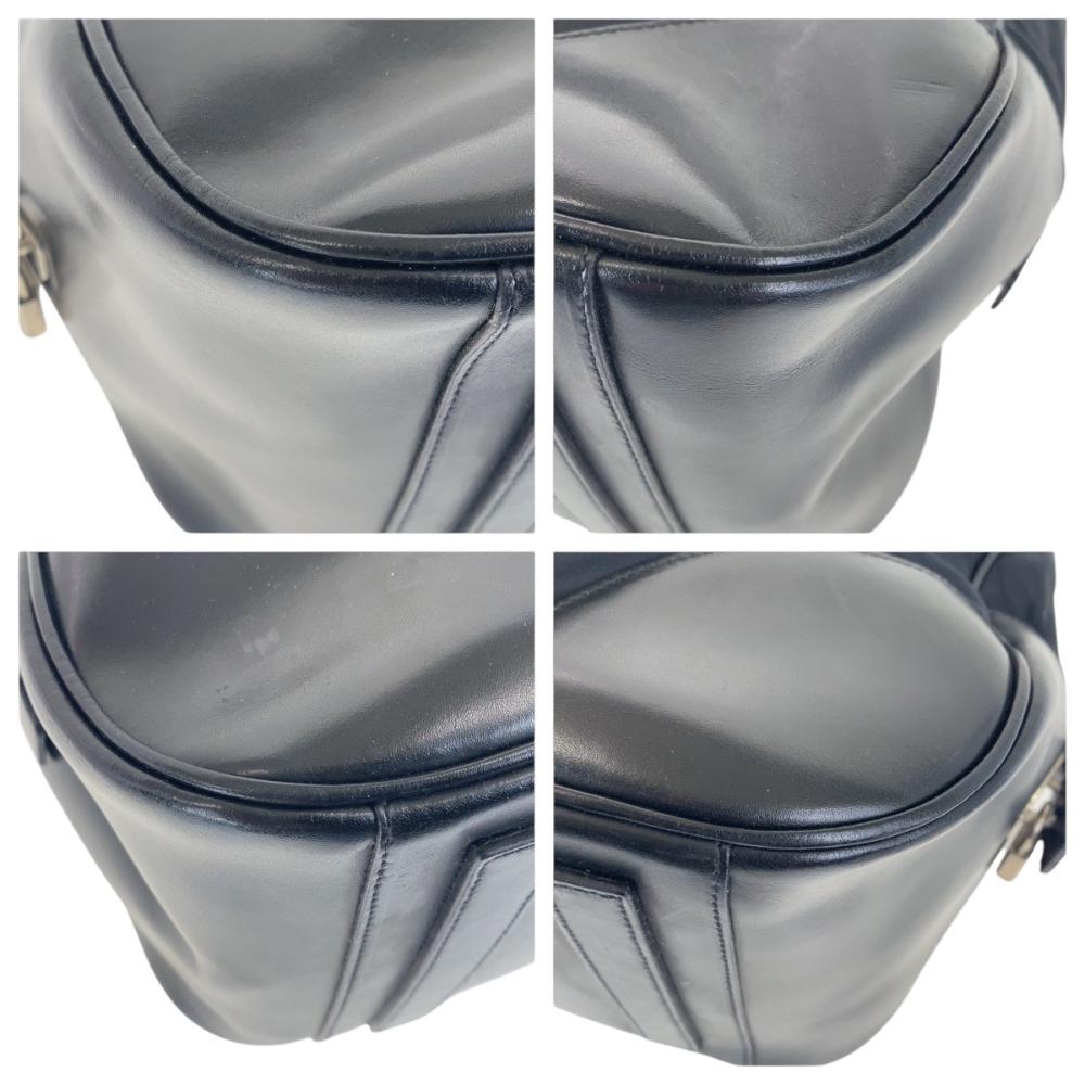 Black Leather Prada Tessuto