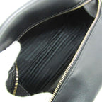 Black Leather Prada Shoulder Bag