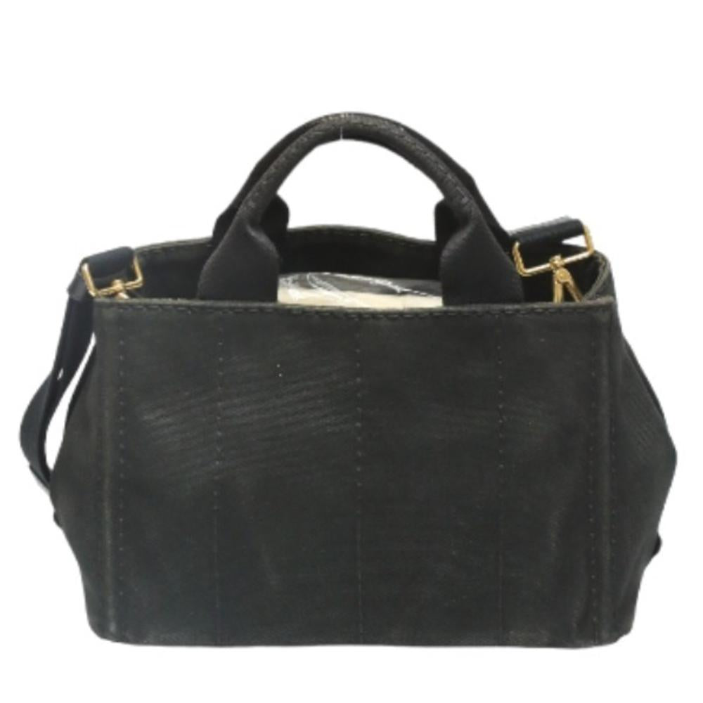 Black Leather Prada Handbag