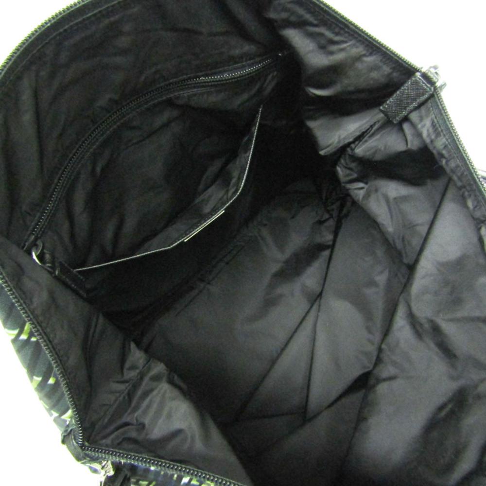 Black Leather Prada Tessuto