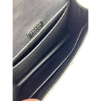 Black Leather Prada Clutch