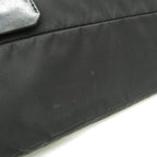 Black Leather Prada Tessuto