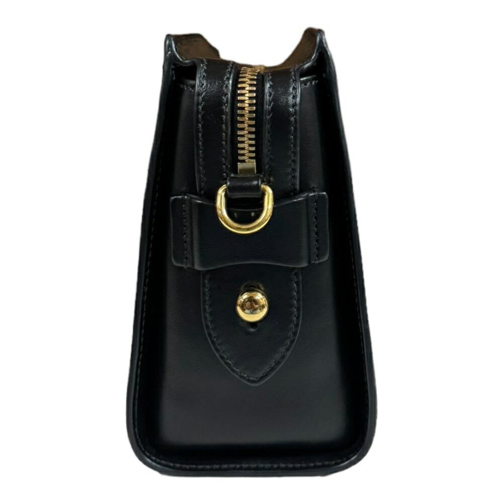 Black Leather Prada Shoulder Bag