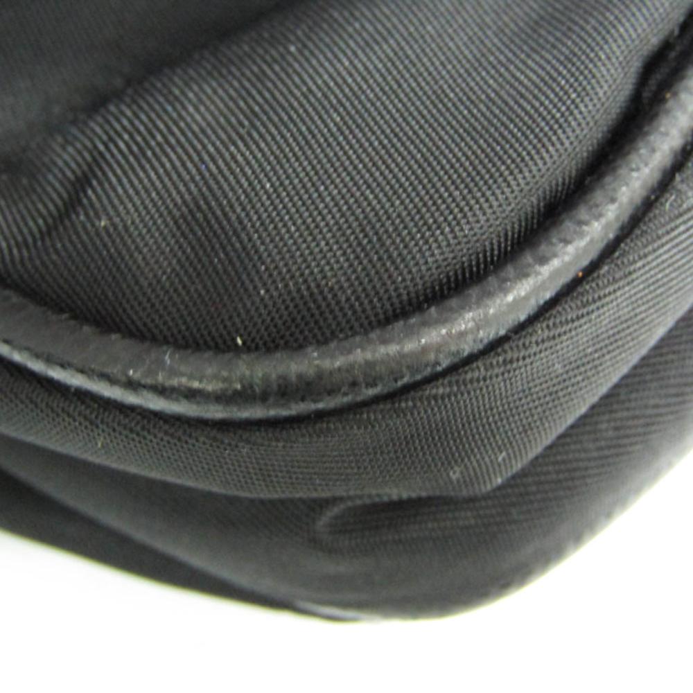 Black Leather Prada Shoulder Bag