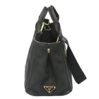 Black Leather Prada Handbag