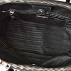 Black Leather Prada Shoulder Bag