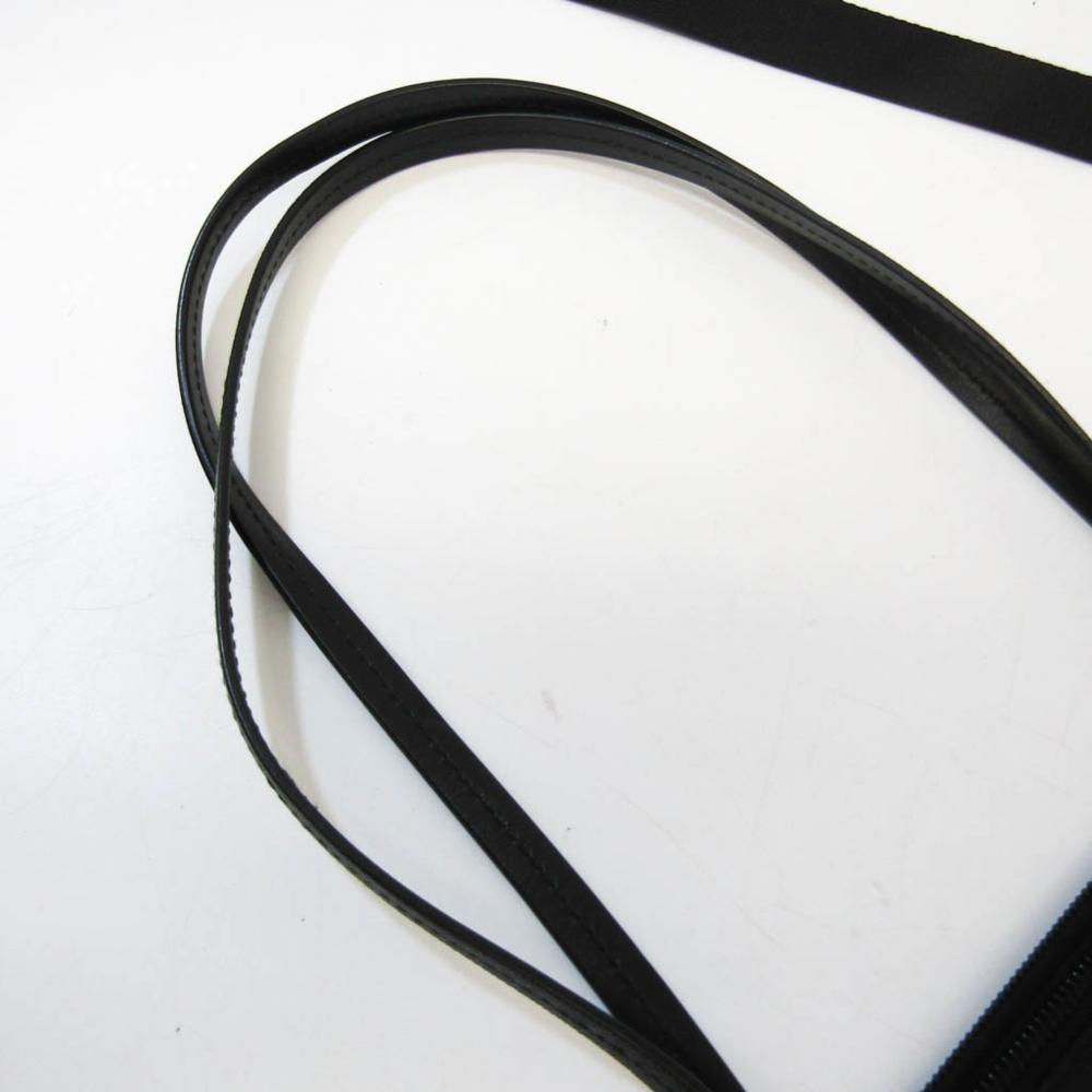 Black Leather Prada Tessuto