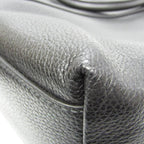 Black Leather Prada Handbag