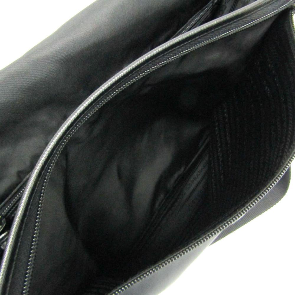 Black Leather Prada Shoulder Bag