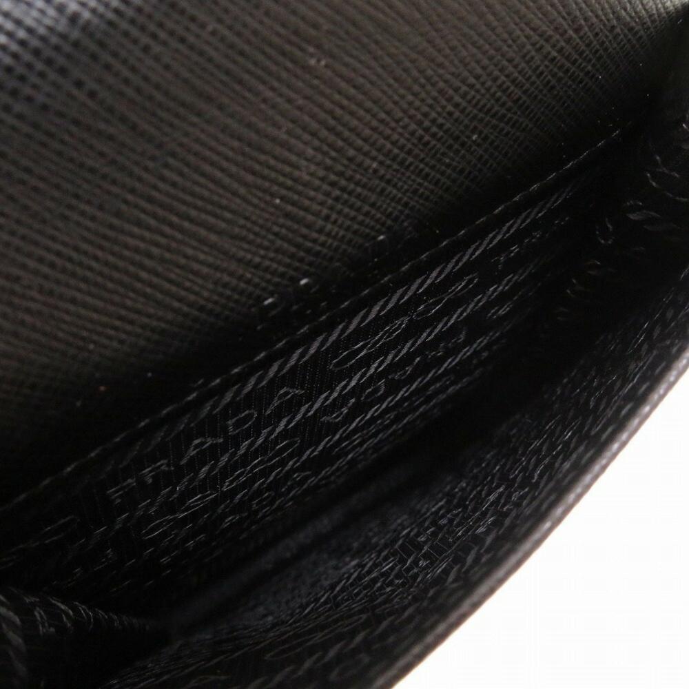 Black Leather Prada Shoulder Bag